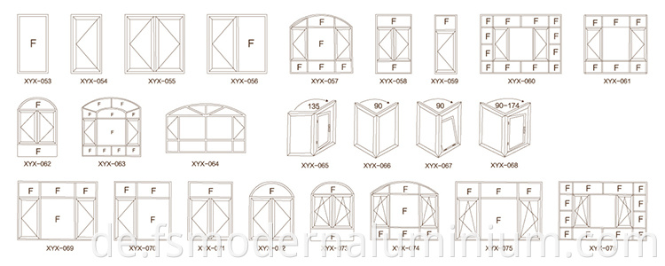 Aluminium window frame